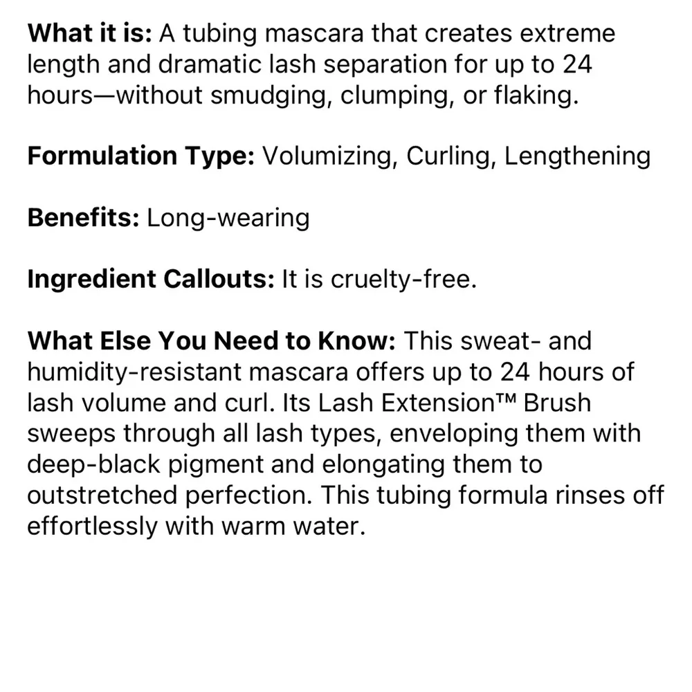 Too Faced Ribbon Wrapped Lash Extreme Length Tubing Mascara Mini